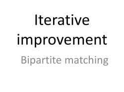 Iterative Improvement