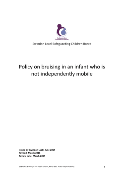 Policy for Bruising in Non Mobile Infants
