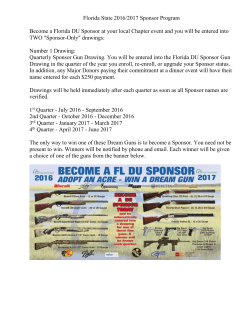 Florida Sponsor Program - DUCKS UNLIMITED OF TAMPA