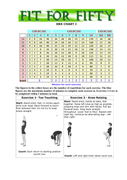 The figures in the yellow boxes are the number of repetitions for