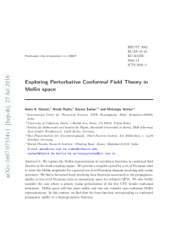 Exploring Perturbative Conformal Field Theory in Mellin space