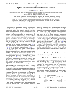 Optimal Stroke Patterns for Purcell`s Three