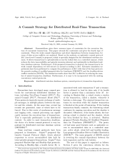 A Commit Strategy for Distributed Real-Time Transaction