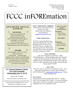 June 2016 - Franklin County Country Club