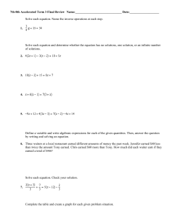 7th-8th Accelerated Term 3 Final Review