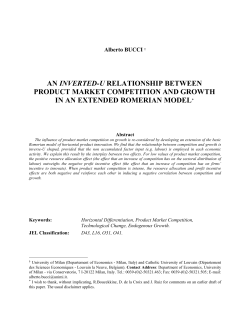 an inverted-u relationship between product market competition and