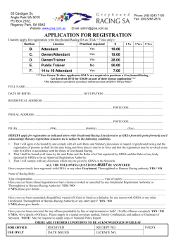 application for registration