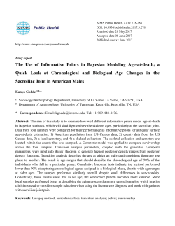 The Use of Informative Priors in Bayesian Modeling