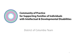 DC 2015 Community of Practice Presentation