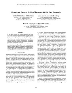 Ground and Onboard Decision-Making on Satellite Data