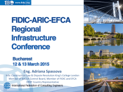Current Use of FIDIC under the Bulgarian Public