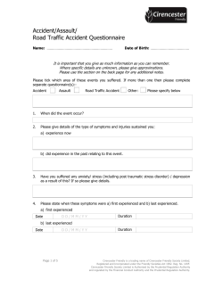 Arthritis Questionnaire
