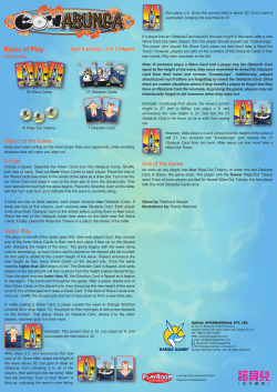 Rules of Play - My First Games