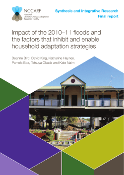 investigating factors that inhibit and enable adaptation strategies