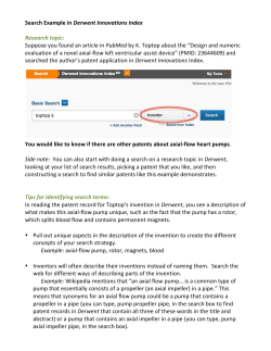 Search Example in Derwent Innovations Index Research topic