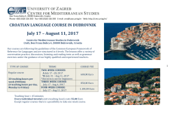croatian language course in dubrovnik