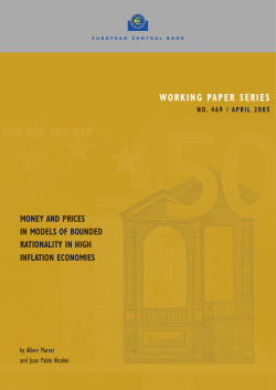 Money and prices in models of bounded rationality in high inflation