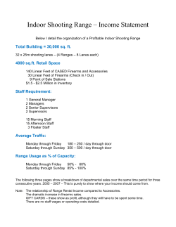 Indoor Shooting Range – Income Statement