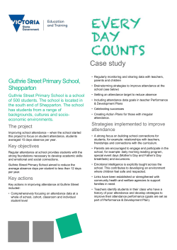Case Study – Guthrie Street Primary School, Shepparton