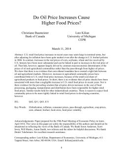 Do Oil Price Increases Cause Higher Food Prices?