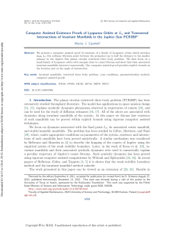 Computer assisted existence proofs of Lyapunov orbits