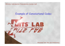 Example of Convolutional Codec