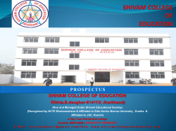 SHIVAM COLLEGE OF EDUCATION