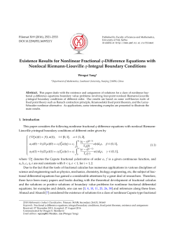 Existence Results for Nonlinear Fractional q-Difference - PMF-a