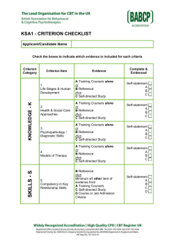 KSA1 Criterion Checklist [Word]