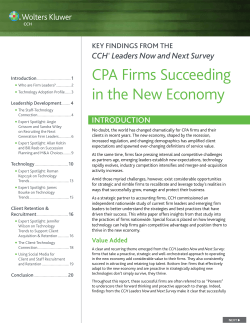 CPA Firms Succeeding in the New Economy