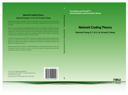 Network Coding Theory