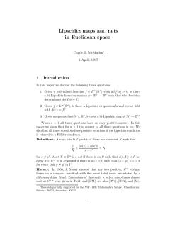 Lipschitz maps and nets in Euclidean space