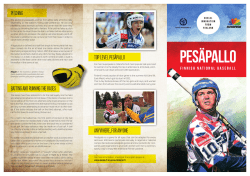 Pes&auml;pallo booklet