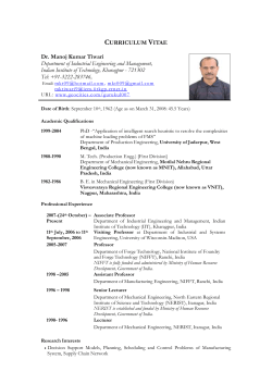 Curriculum Vitae