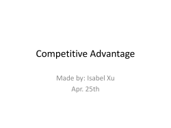 Competitive Advantage