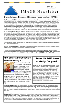 IMAGE Newsletter - University of Colorado Denver