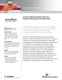 Accenture Makes Strategic Choice for Integrated