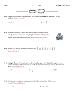 6-38 to 6-42 6-38. Draw a diagram to help calculate each of the