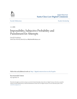 Impossibility, Subjective Probability and Punishment for Attempts