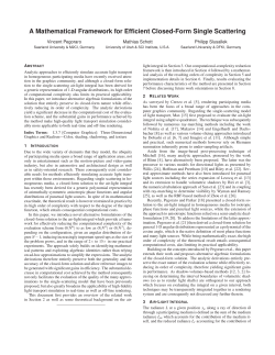 A Mathematical Framework for Efficient Closed