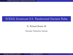ECE531 Screencast 8.5: Randomized Decision Rules