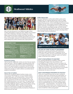 Highlander Athletic Program Heathwood Athletics