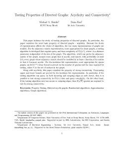Testing Properties of Directed Graphs: Acyclicity