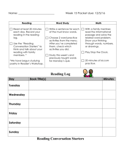Homework Week 15 - Due Monday 12/5/16