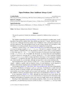 Open Problem: Does AdaBoost Always Cycle?