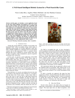 A NAO-based Intelligent Robotic System for a Word Search