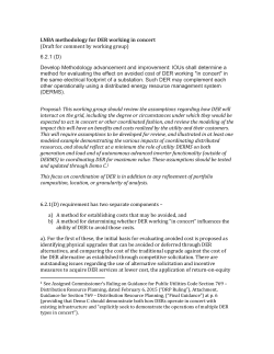 LNBA methodology for DER working in concert