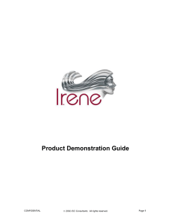 Product Demonstration Guide
