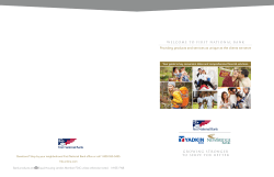 Guide - First National Bank