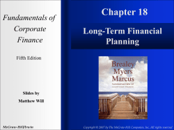 The Firm and The Financial Manager